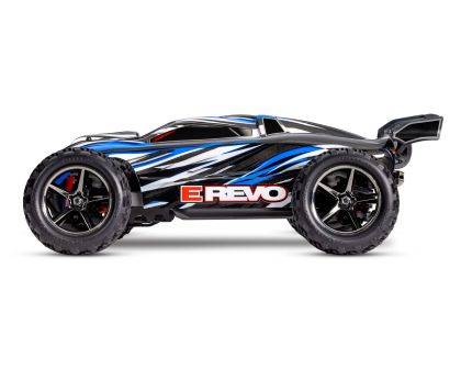 Traxxas E-Revo 1:16 blau RTR Brushed mit Akku und USB-C Ladegerät