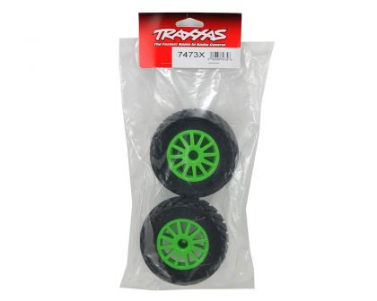 Traxxas BFGoodrich Rally Reifen auf Felge grün 12mm