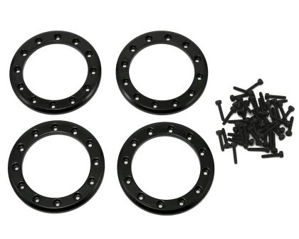 Traxxas Beadlock Rings schwarz 1.9 Alu mit Schrauben TRX8169T