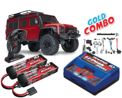 Traxxas TRX-4 Land Rover Defender rot Gold Combo