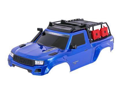 Traxxas Karosserie TRX-4 Sport blau mit Anbauteilen für Clipless Komplett