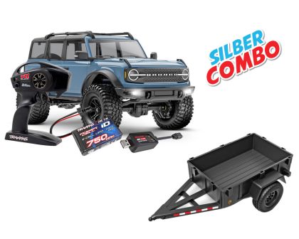 Traxxas TRX-4M Ford Bronco 1/18 Area 51 Silber Combo