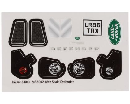 Traxxas Reifen Abdeckung und Grill für Land Rover Defender