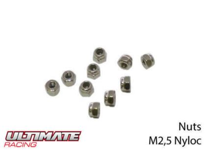 Ultimate Racing Muttern M2.5 nyloc UR165250