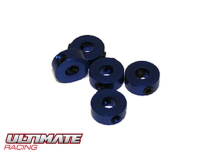 Ultimate Racing Stellringe Aluminium 4mm Blau