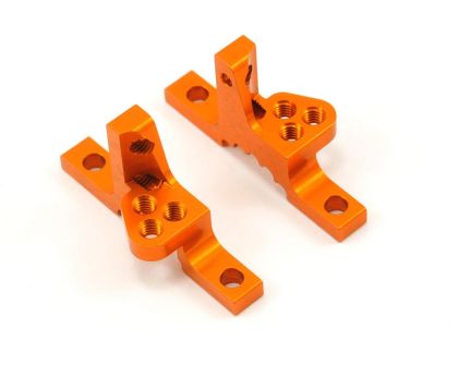 XRAY T3 Alu Upper Clamp With Adj. Roll-Center L+R orange