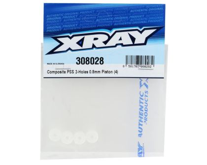 XRAY Kolbenplatten für PSS Dämpfer System 308039 0.8mm 2-Loch