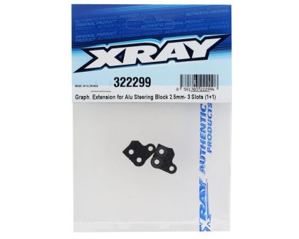 XRAY Verlängerung Lenkhebel Carbon 2.5mm 3 Slot für Alu C-Hub Set