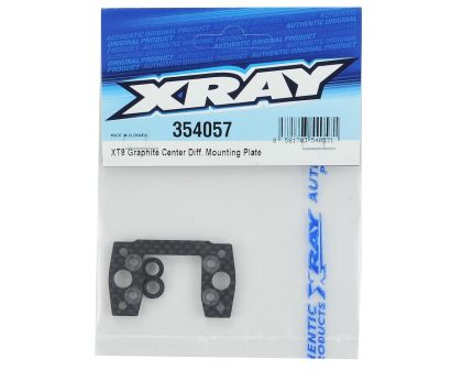 XRAY XT8 GRAPHITE CENTER DIFF MOUNTING PLATE