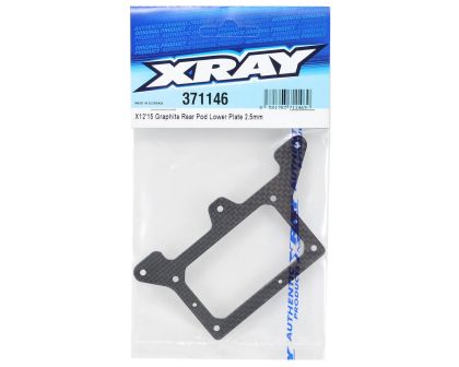XRAY X12 15 Graphite Rear Pod Lower Plate 2.5mm