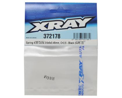XRAY Feder 4.05 Windungen 3.6x6x0.45mm C2.5 schwarz