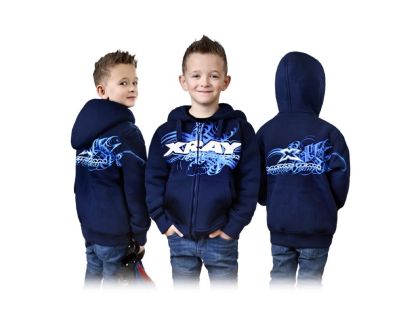 XRAY Junior Sweater Hooded With Zipper Blue S/134cm