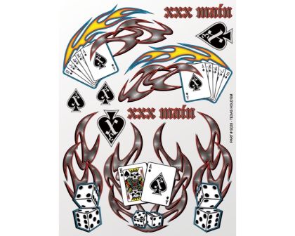 XXX Main Aufkleber Texas Holdem Poker