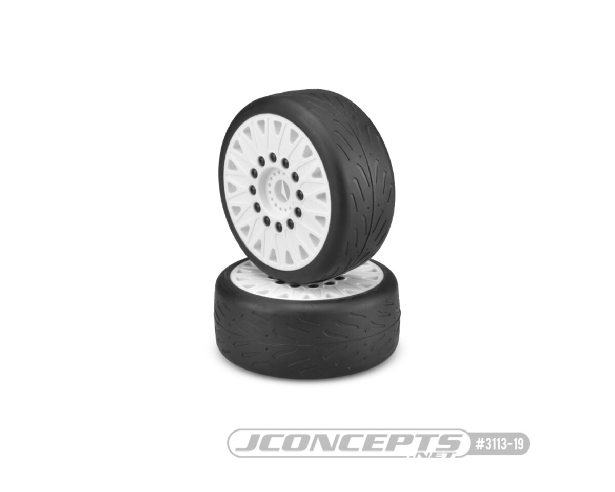 JConcepts 3113-19 Speed Fangs-platinum compound/belted/Mounted White