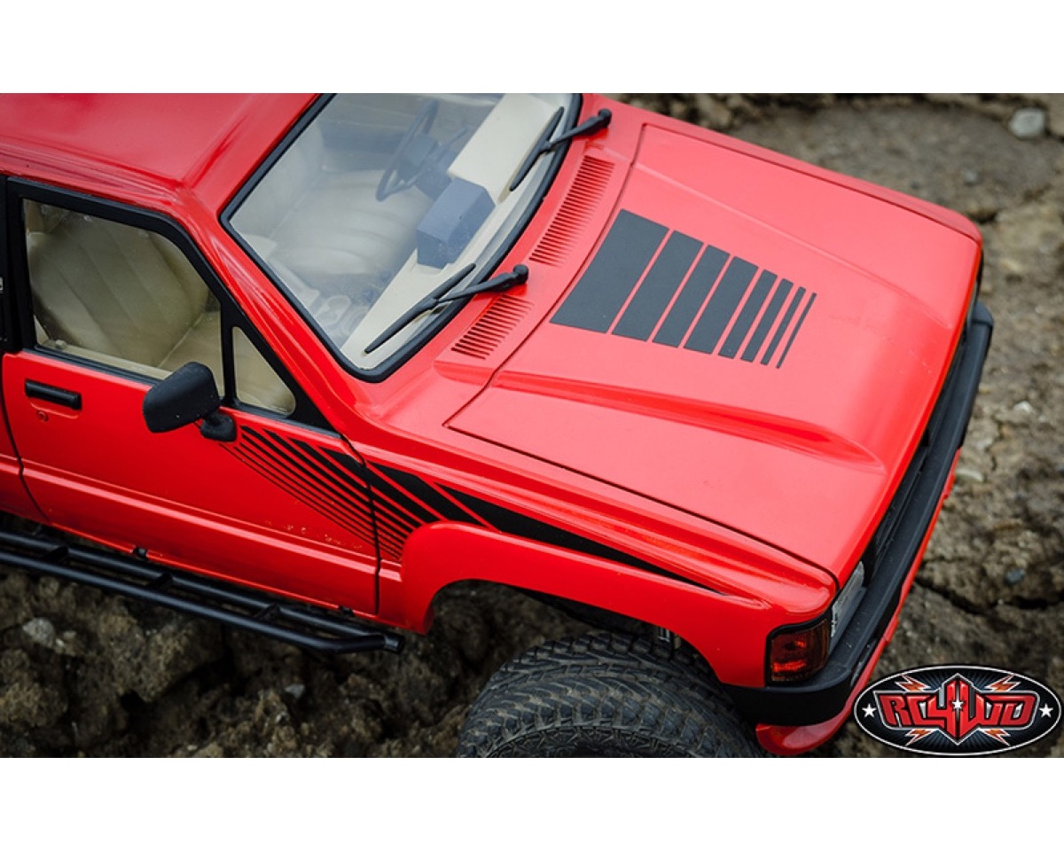 RC4Z-B0211 Black RC 4WD RC4WD Classic Stripes for 1985 4Runner Sheet 