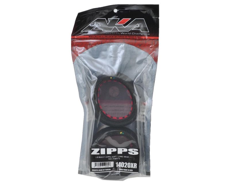 AKA Buggy Reifen 1:8 Zipps Soft Long Wear mit roter Einlagen