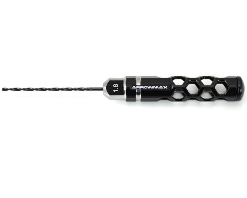 ARROWMAX Drill 1.8mm Long for 1/32 Mini 4WD Black AM220018B