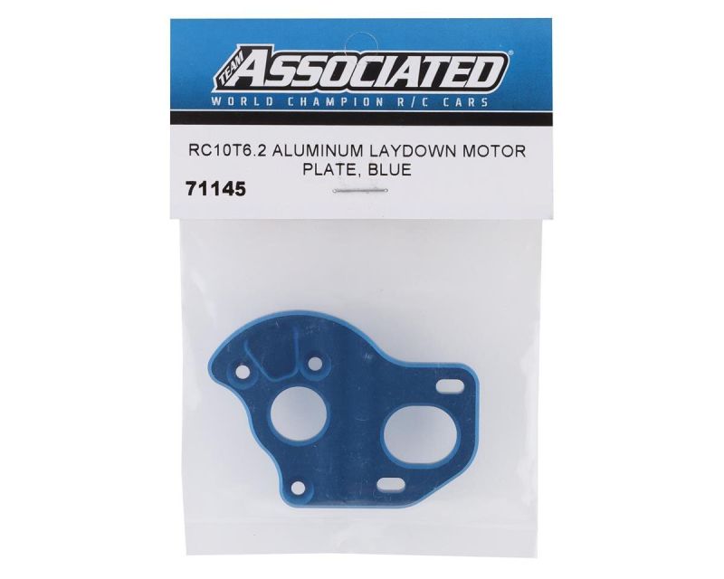 Team Associated T6.2 Laydown Motor Platte blau Alu