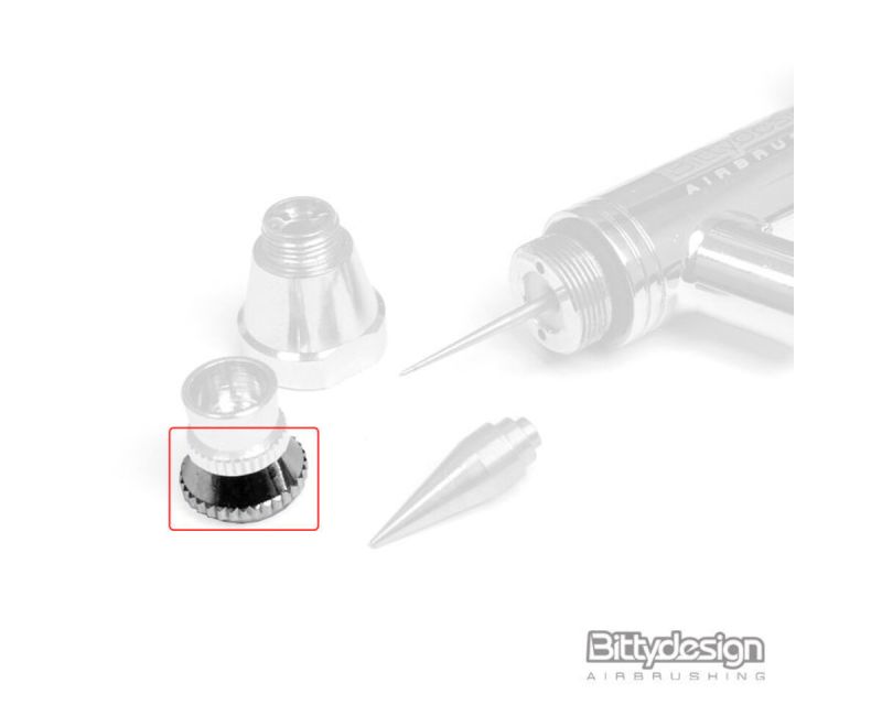 Bittydesign Nozzle Cap option 0.3mm for Michelangelo bottle-feed airbrush dual-action