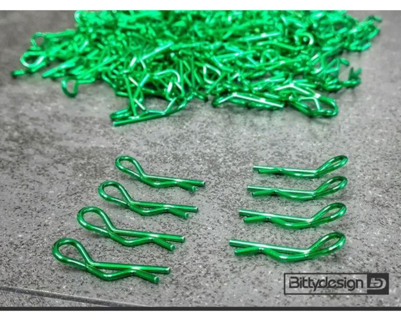 Bittydesign Karosserie Clips groß grün BDYBC-88GR