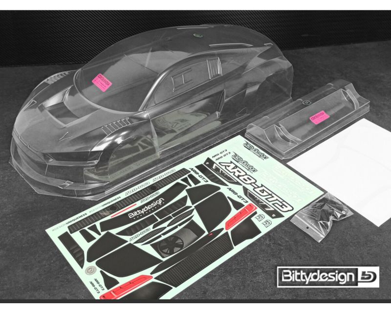 Bittydesign AR8 GT3 1/7 GT Karosserie für ARRMA Infraction V2