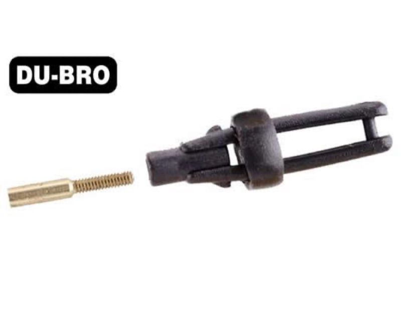 DU-BRO Aircrafts Parts und Accessories Long Arm Micro Clevis .047 Black 2 pcs per package DUB974