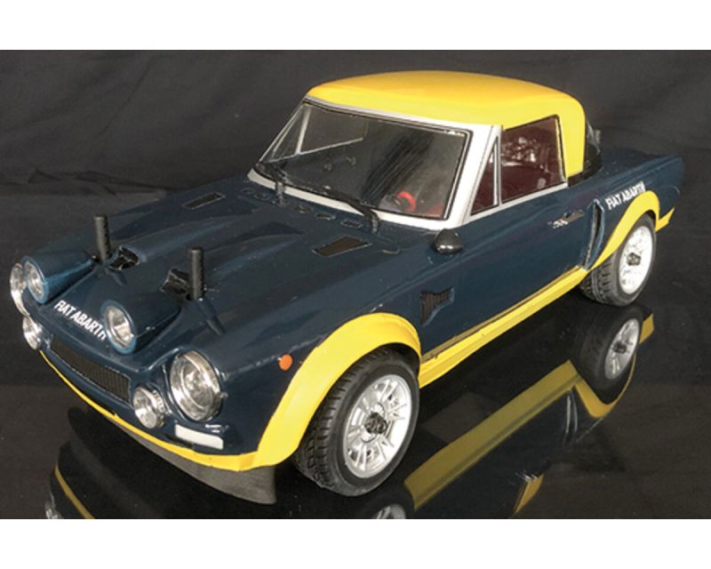 Rally Legends 124 Abarth Rally Blue-Yellow RTR EZRL124-BY
