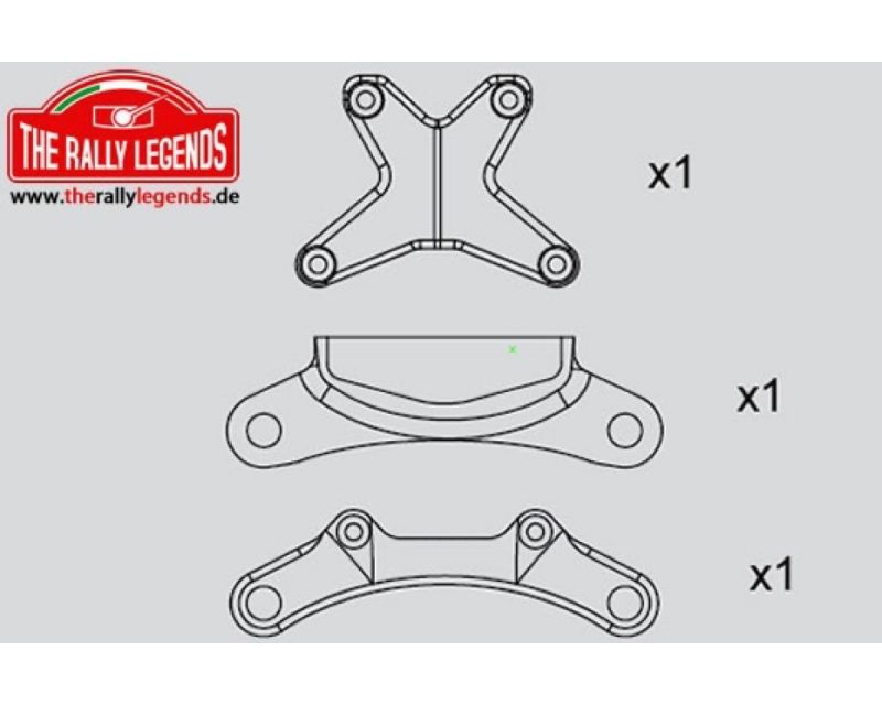 Rally Legends Ersatzteil Rally Legends Vordere Rammer Halter EZRL2213