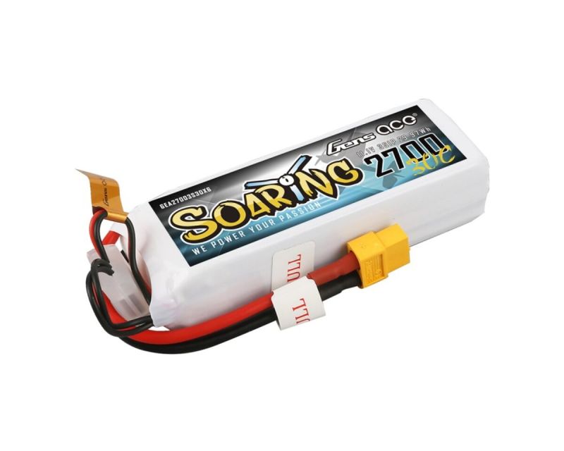 Gens Ace Soaring LiPo 3S 11.1V 2700 30C mit XT60 Stecker