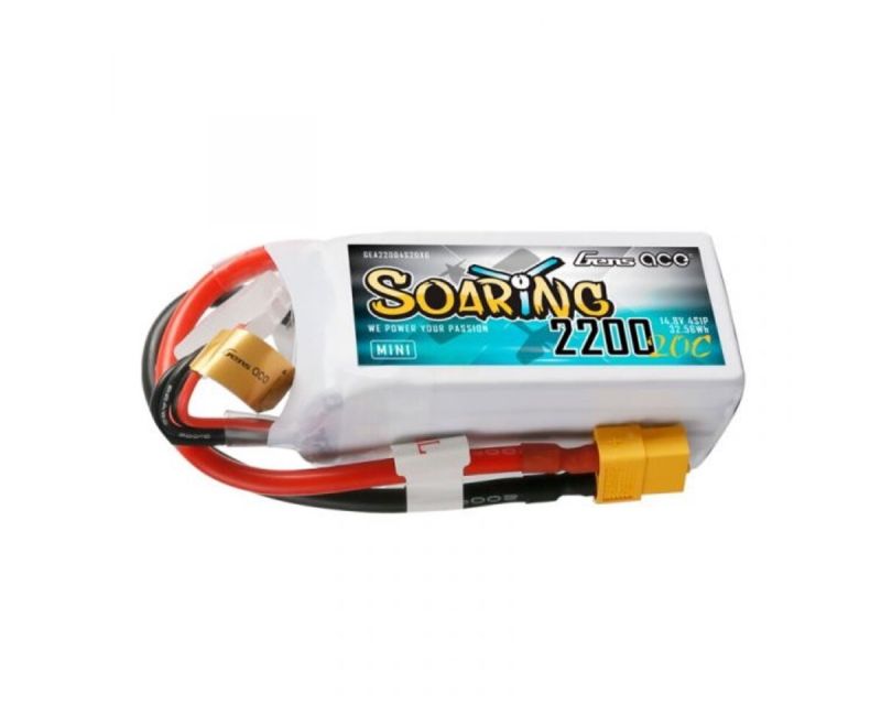 Gens Ace Soaring Akku LiPo 4S 14.8V 2200 20C mit XT60