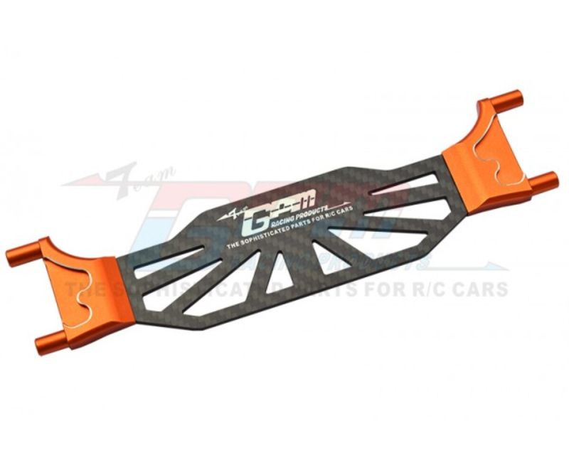 GPM Racing Alu Carbon Akku Strebe orange GPMGSLE0126OR