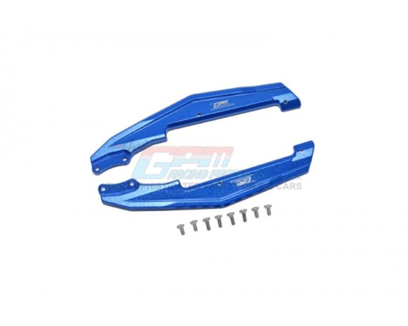 GPM Racing Alu Chassis Nerf Bars blau für Losi Mini-T GPMLM014B