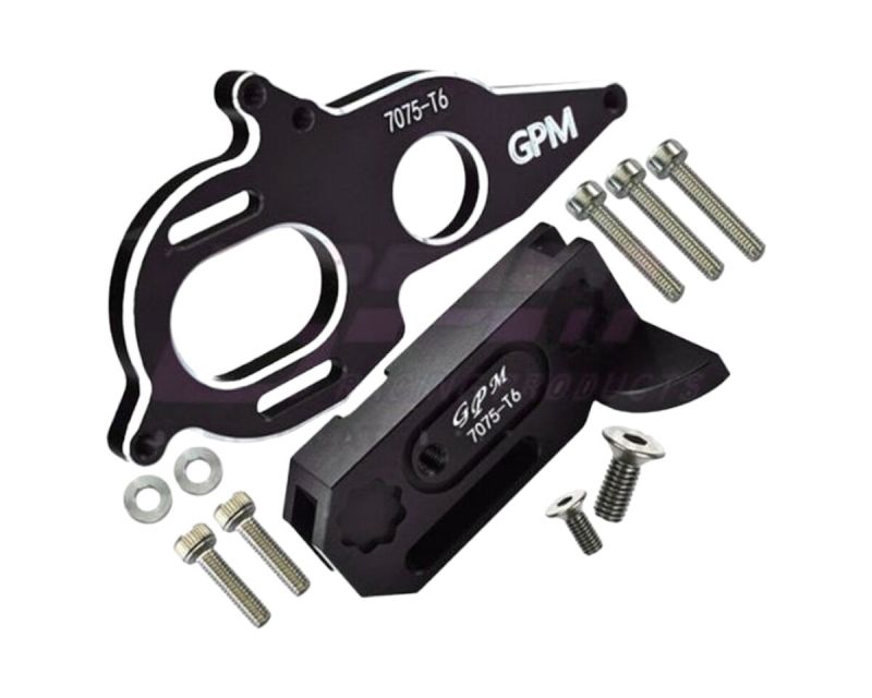 GPM Racing Alu Zentral Getriebe Support und Motorhalter schwarz für Arrma Kraton GPMMAG018BK