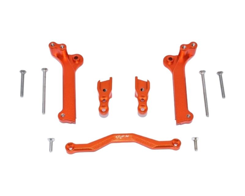 GPM Racing Alu Stoßdämpfer Halter Kit vorne orange GPMTXMS028OR