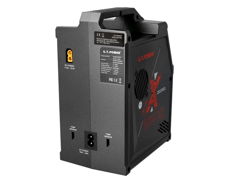 GT Power X2 LiPo 1-6s Ladegerät 80W AC