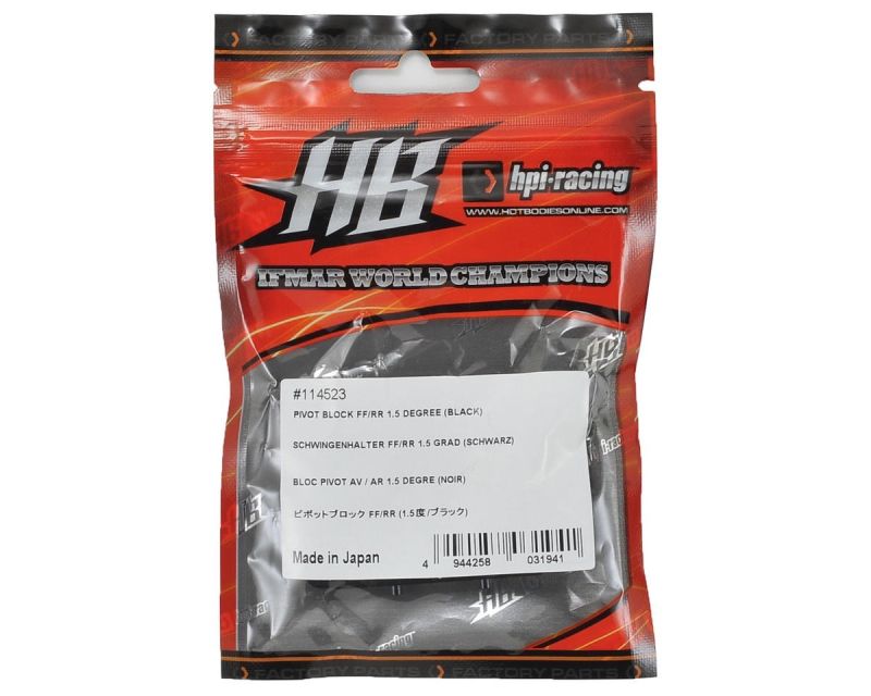 Hot Bodies Schwingenhalter VV/HH 1.5 Grad schwarz Pro5