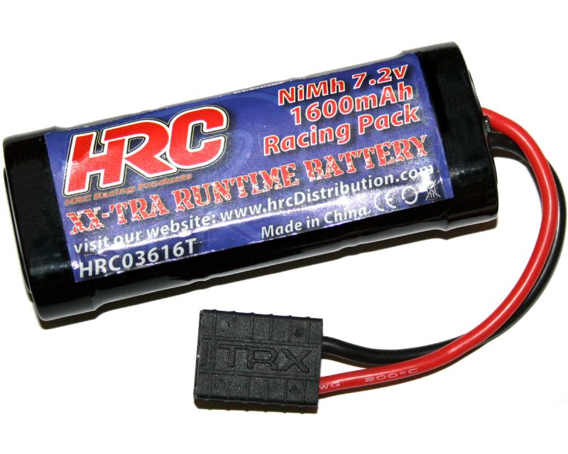 HRC Racing Akku 6 Zellen HRC 1600 RC Car Micro NiMH 7.2V 1600mAh TRX Stecker HRC03616T
