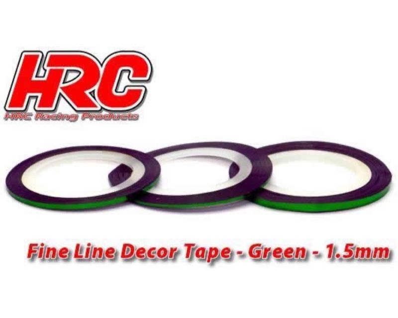 HRC Racing Feines Liniendekor Klebeband 1.5mm x 15m Grün Metallic 15m HRC5061GR15