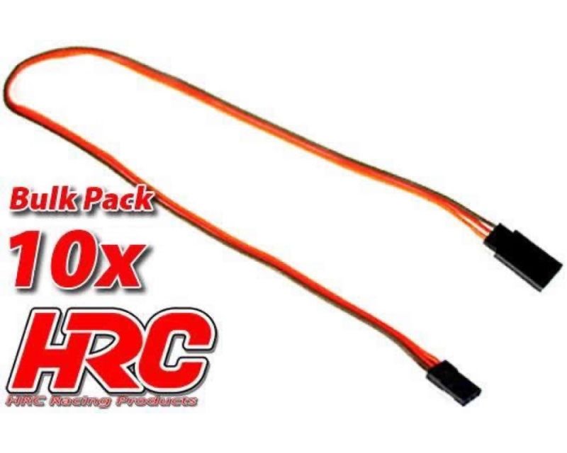 HRC Racing Servo Verlängerungs Kabel Männchen/Weibchen JR typ 30cm Länge BULK 10 Stk. HRC9242B