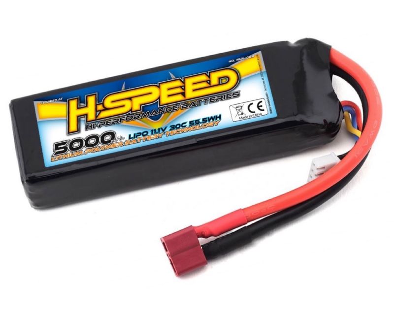 H-SPEED LiPo Akku 5000mAh 11.1V 30C mit Traxxas Adapter