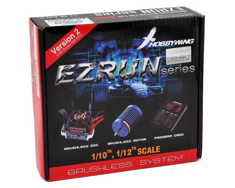 Hobbywing Ezrun SL18 Combo mit 2030-12T und Card Brushless für 1:18