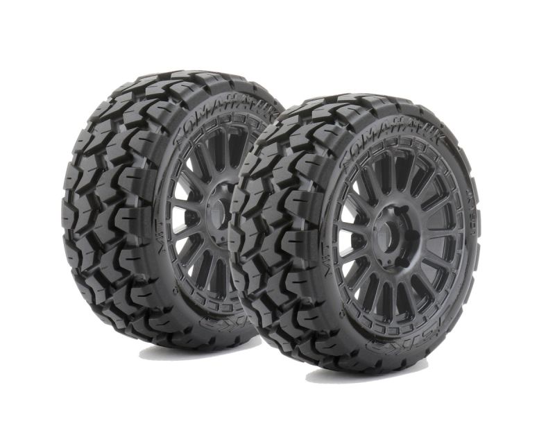 Jetko Tomahawk Belted Buggy Extreme Reifen auf schwarzen Felgen JK1501RB