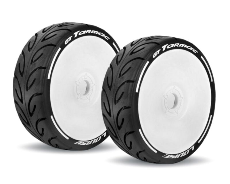 LOUISE GT-TARMAC Reifen soft auf weißer Felge LOUT3285SW