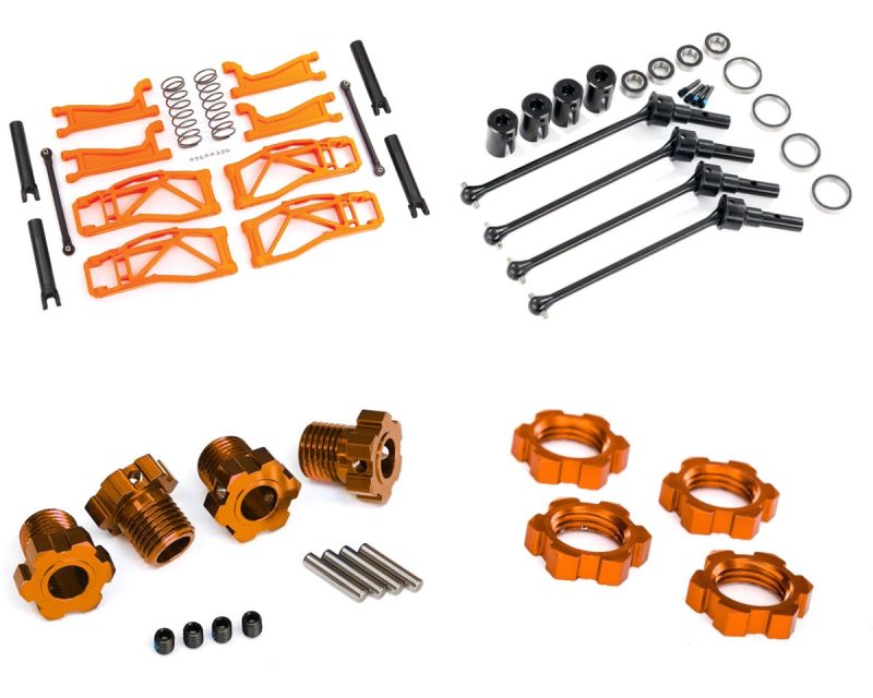Traxxas WideMaxx Kit mit Stahlantriebswellen orange MAXX-WIDEMAXX-STAHL-ORANGE .