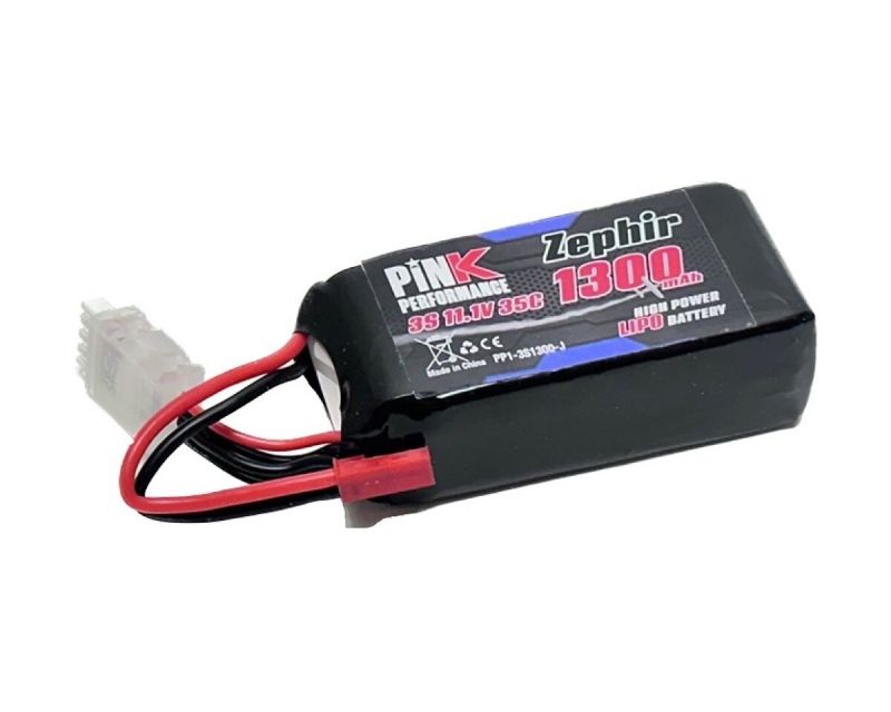 Pink Performance Zephir LiPo Akku 3S 11.1V 1300mAh 35C mit JST Stecker PP1-3S1300-J