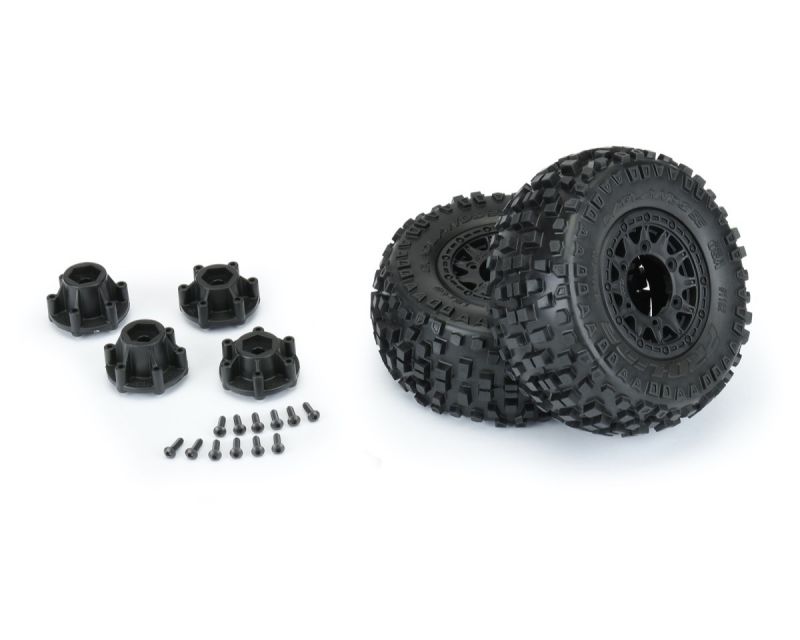ProLine Badlands SC Reifen auf Raid Felge schwarz 6x30 Mitnehmer austauschbar