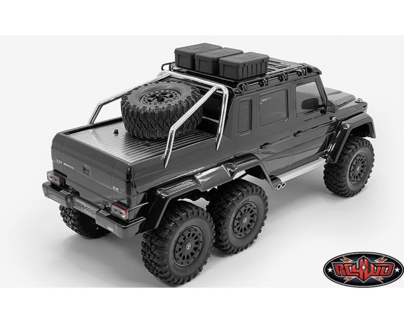 RC4WD Shield Steel Bed Cover Tire Holder for Traxxas Mercedes-Benz G 63 AMG 6x6