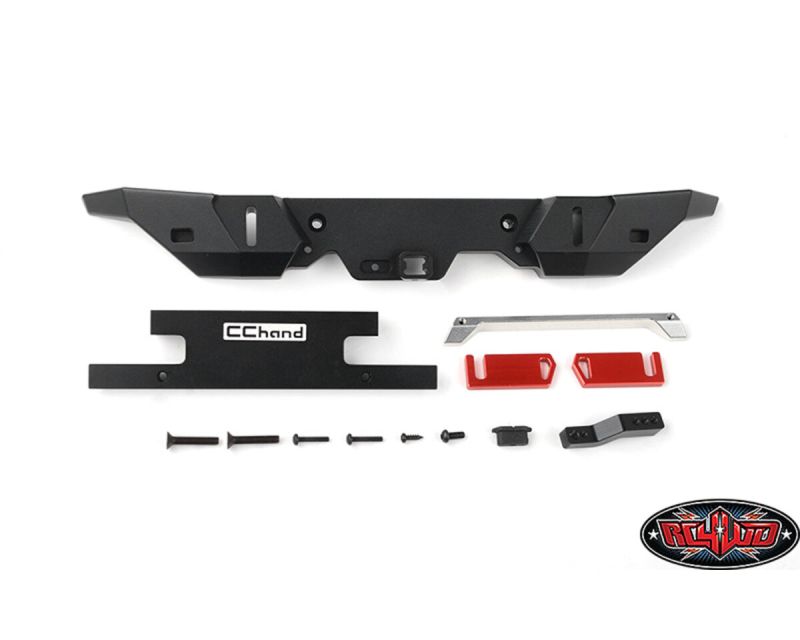 RC4WD Rook Metal Rear Bumper with Hitch Bar for Traxxas TRX-4 2021 Bronco