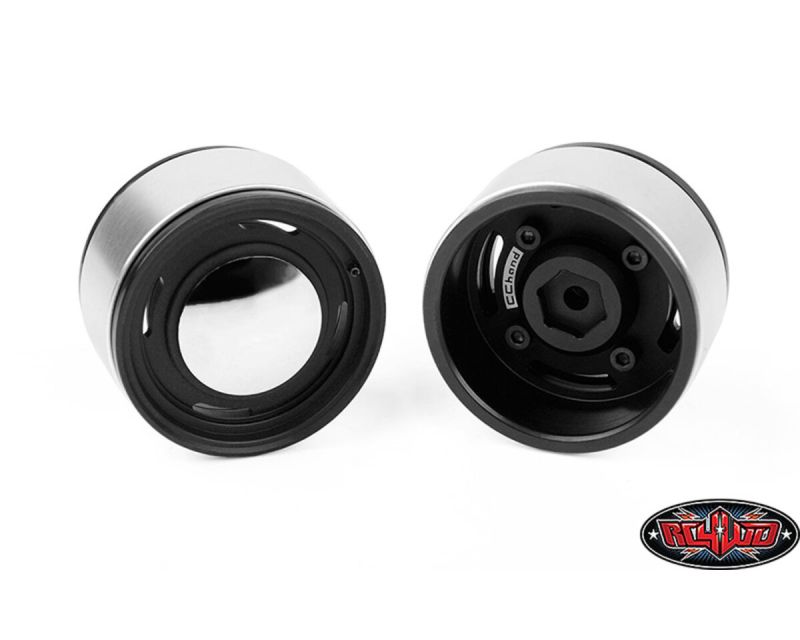 RC4WD Analog 1.9 Aluminum CAP Wheels Black