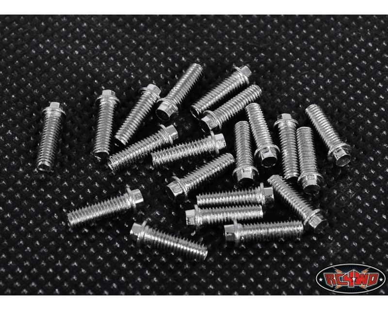 RC4WD Miniature Scale Hex Bolts M3x10mm Silver RC4ZS0693